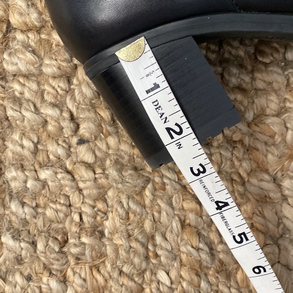 Naturalizer Lydia Leather Ankle Boots Womens 8W shootie shoe black Zip Western - Picture 8 of 10